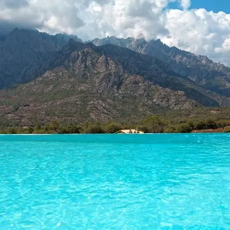 Maison En Pierre Corse Avec Vue Proche Des Gorges De L'asco Entre Montagne Et Piscine *