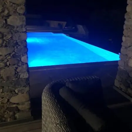 Maison En Pierre Corse Avec Vue Proche Des Gorges De L'asco Entre Montagne Et Piscine Villa Moltifao