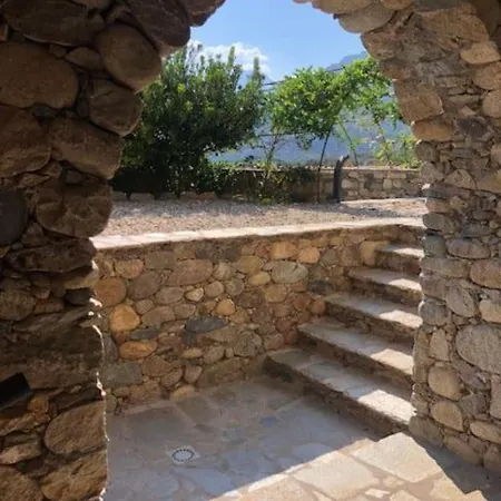 Maison En Pierre Corse Avec Vue Proche Des Gorges De L'asco Entre Montagne Et Piscine Villa Moltifao