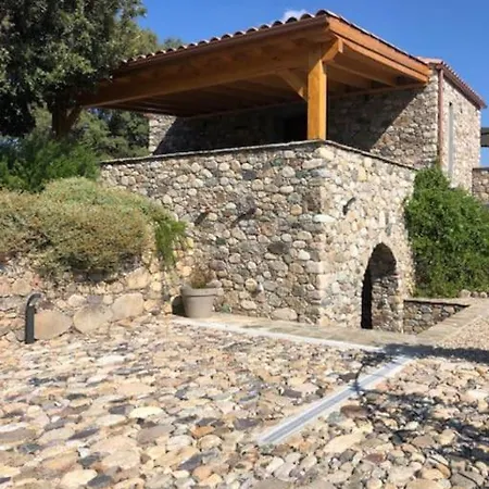 Maison En Pierre Corse Avec Vue Proche Des Gorges De L'asco Entre Montagne Et Piscine Villa Moltifao