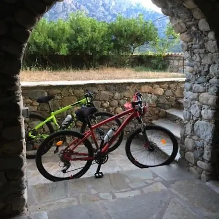 Maison En Pierre Corse Avec Vue Proche Des Gorges De L'asco Entre Montagne Et Piscine Moltifao