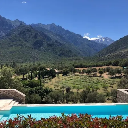 Maison En Pierre Corse Avec Vue Proche Des Gorges De L'asco Entre Montagne Et Piscine * Moltifao