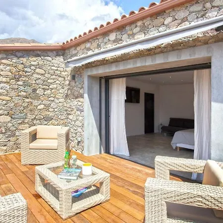 Maison En Pierre Corse Avec Vue Proche Des Gorges De L'asco Entre Montagne Et Piscine *