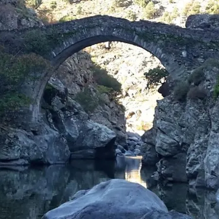 Maison En Pierre Corse Avec Vue Proche Des Gorges De L'asco Entre Montagne Et Piscine Villa Moltifao