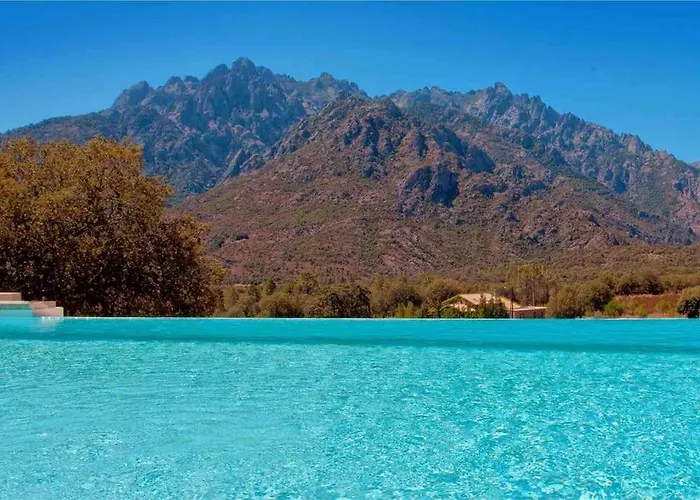 Maison En Pierre Corse Avec Vue Proche Des Gorges De L'asco Entre Montagne Et Piscine * Moltifao