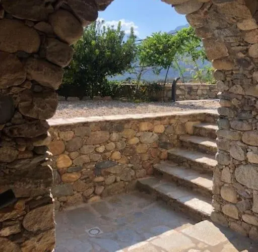 Maison En Pierre Corse Avec Vue Proche Des Gorges De L'asco Entre Montagne Et Piscine Vila Moltifao