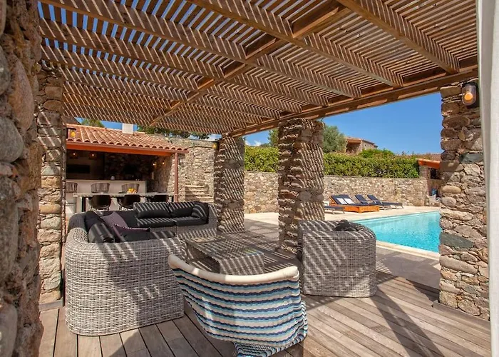 Vila Maison En Pierre Corse Avec Vue Proche Des Gorges De L'asco Entre Montagne Et Piscine