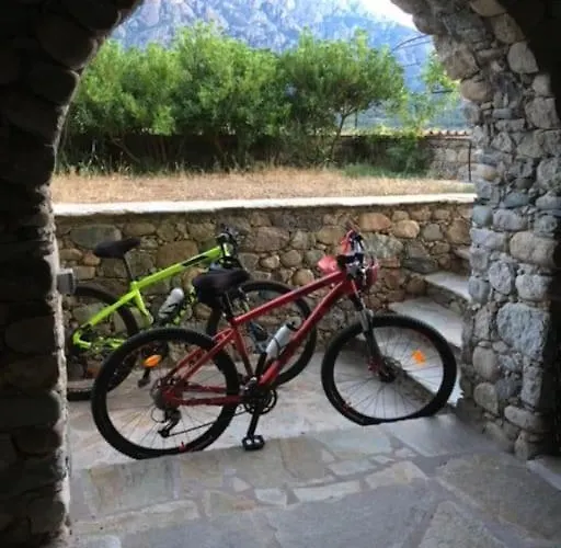 Maison En Pierre Corse Avec Vue Proche Des Gorges De L'asco Entre Montagne Et Piscine Moltifao
