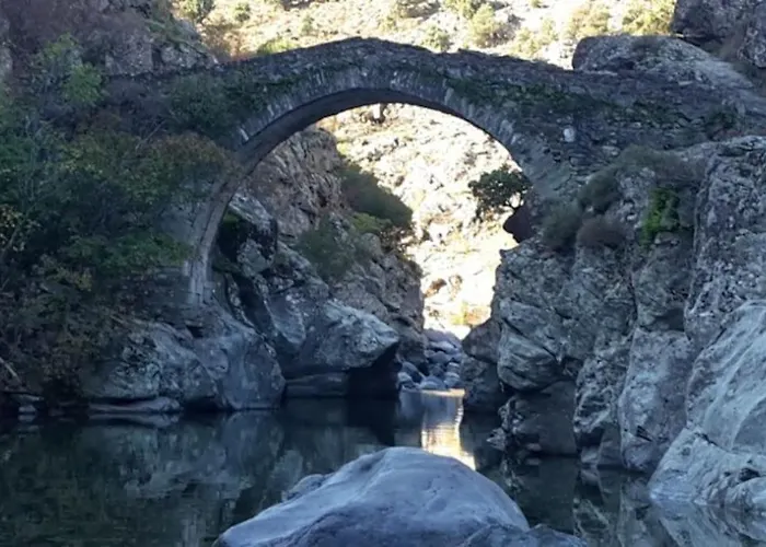 Maison En Pierre Corse Avec Vue Proche Des Gorges De L'asco Entre Montagne Et Piscine Vila Moltifao