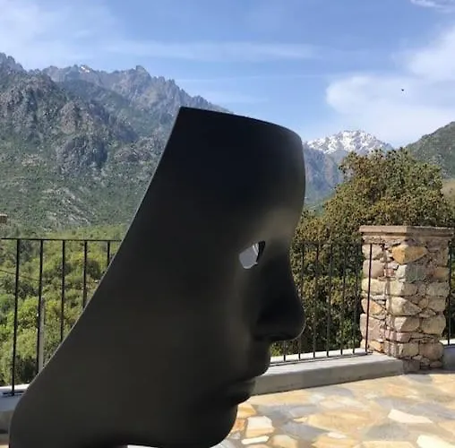Vila Maison En Pierre Corse Avec Vue Proche Des Gorges De L'asco Entre Montagne Et Piscine Moltifao