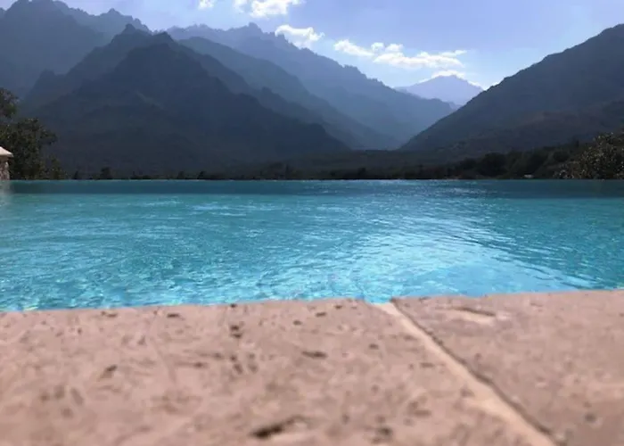 Vila Maison En Pierre Corse Avec Vue Proche Des Gorges De L'asco Entre Montagne Et Piscine *